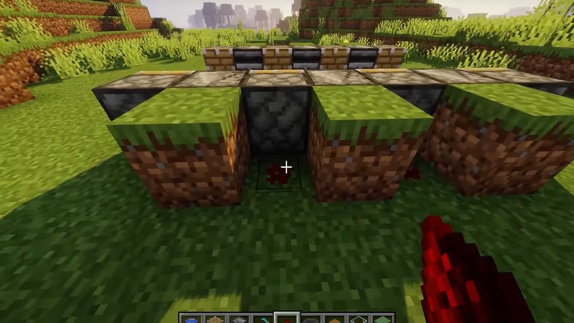 Redstone dust will help to power the automatic farm in Minecraft (Image via NaMiature/YouTube)
