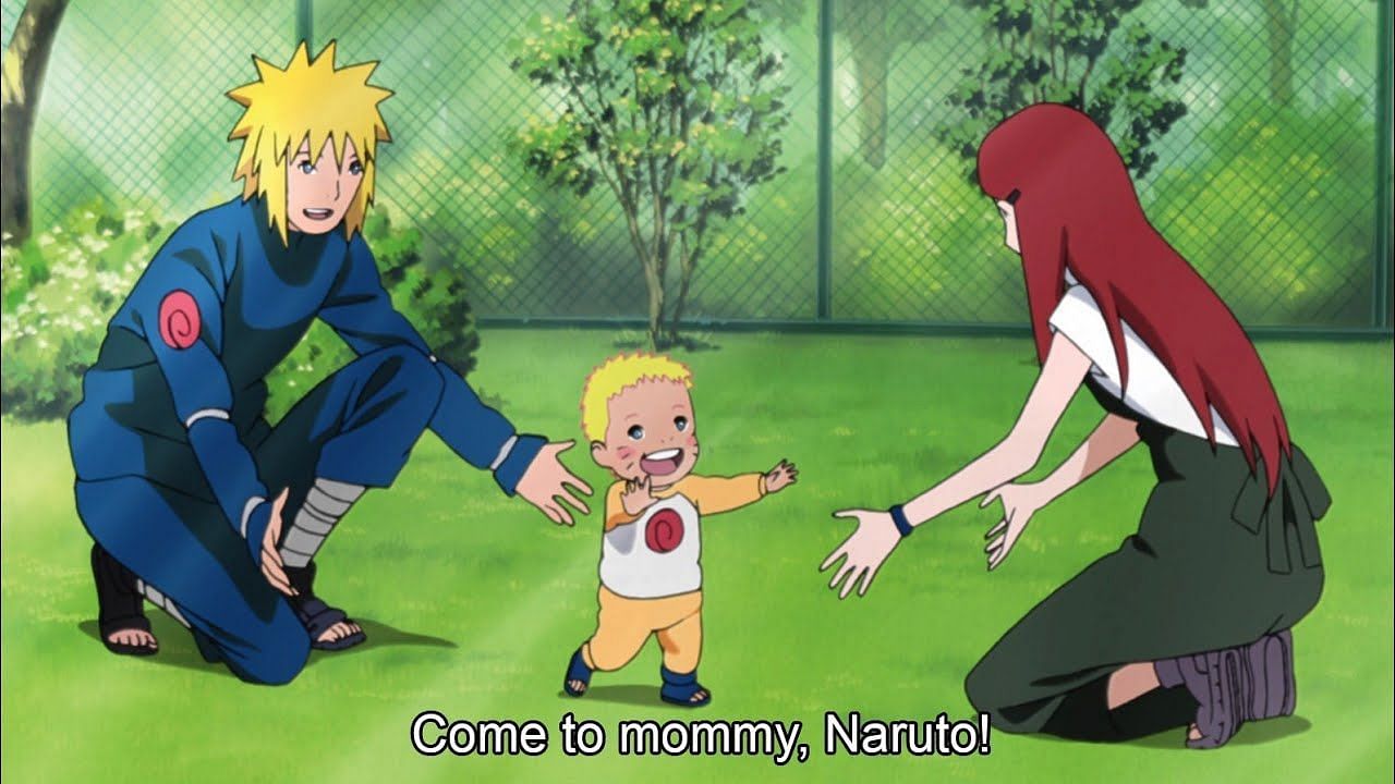 Minato, Kushina, and Naruto (Image via Studio Pierrot)