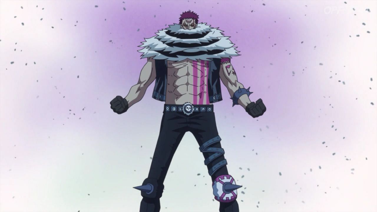 Katakuri as seen in the One Piece anime&#039;s Whole Cake Island arc (Image via Toei Animation)