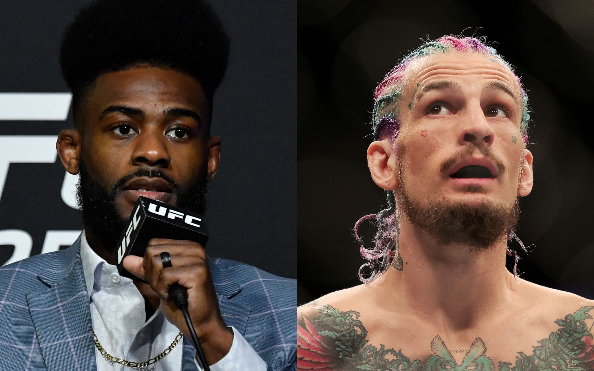 Aljamain Sterling (left), Sean O&#039;Malley (right) (Images Via Getty)