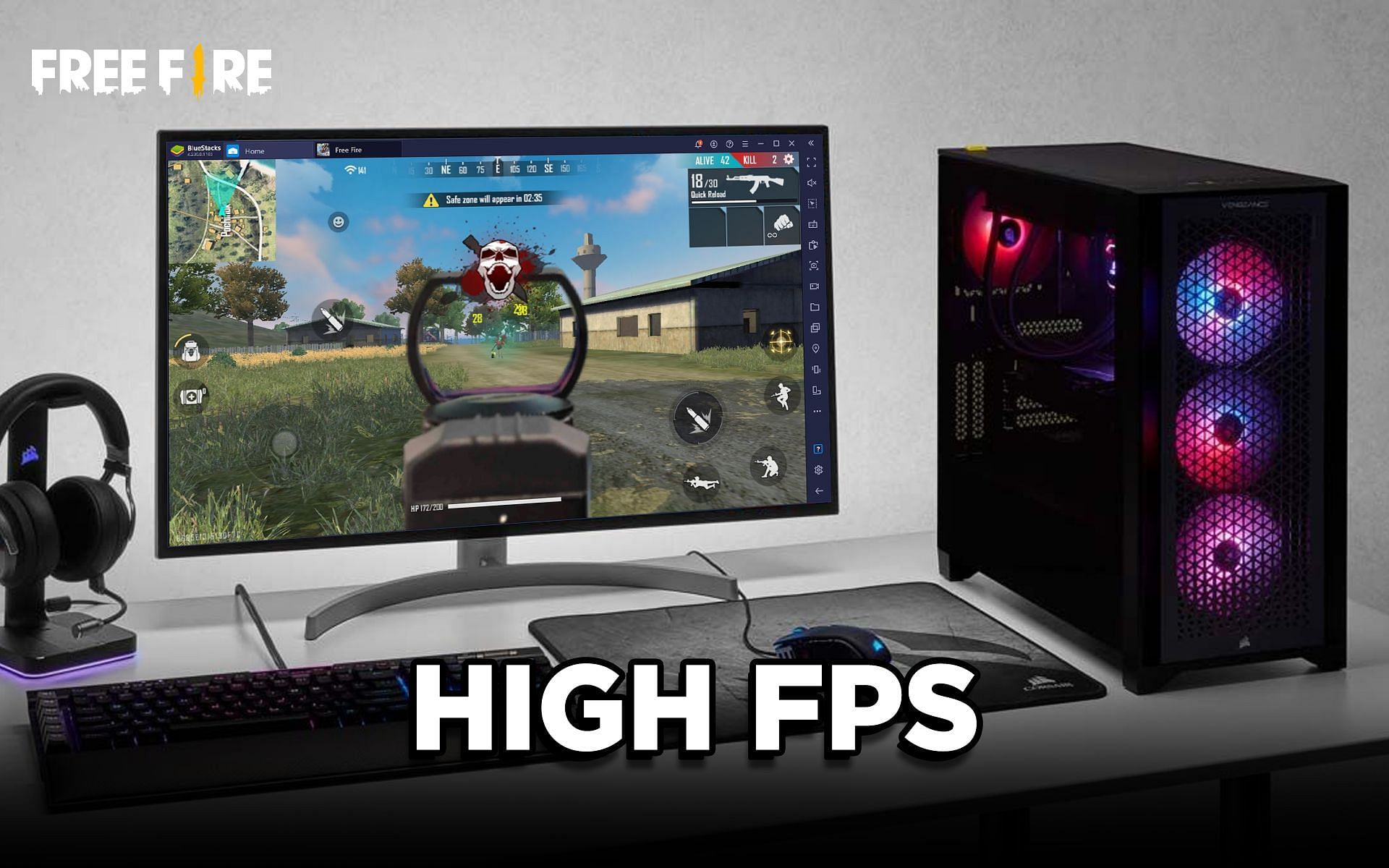 PC players can enjoy Free Fire thanks to powerful emulators (Image via Sportskeeda)