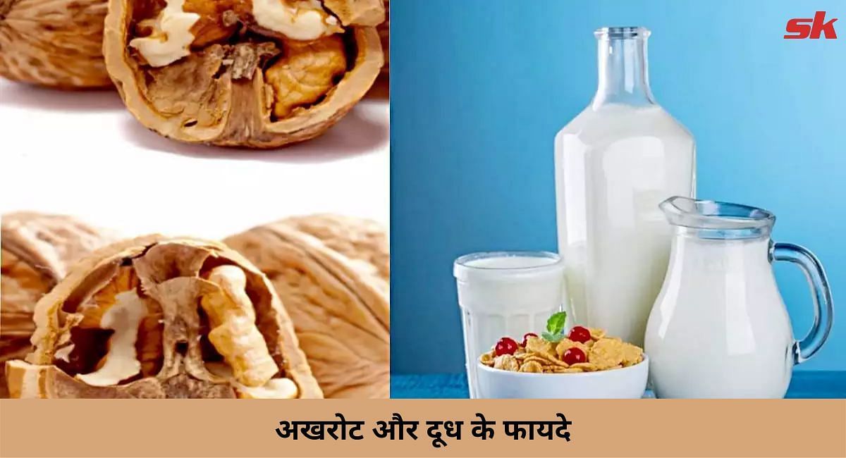 अखरोट और दूध के फायदे(फोटो-Sportskeeda hindi)