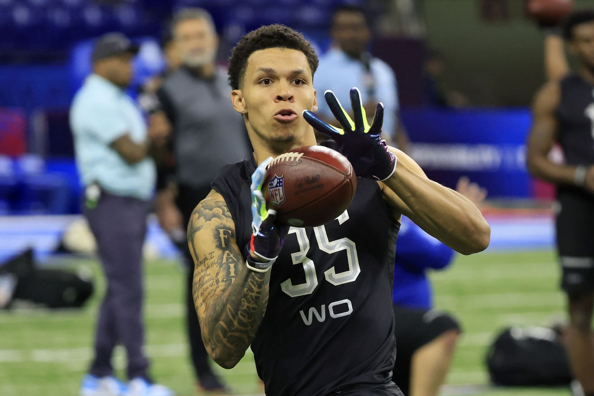 2022 NFL draft: Green Bay Packers draft big WR Christian Watson after trade  with Vikings 