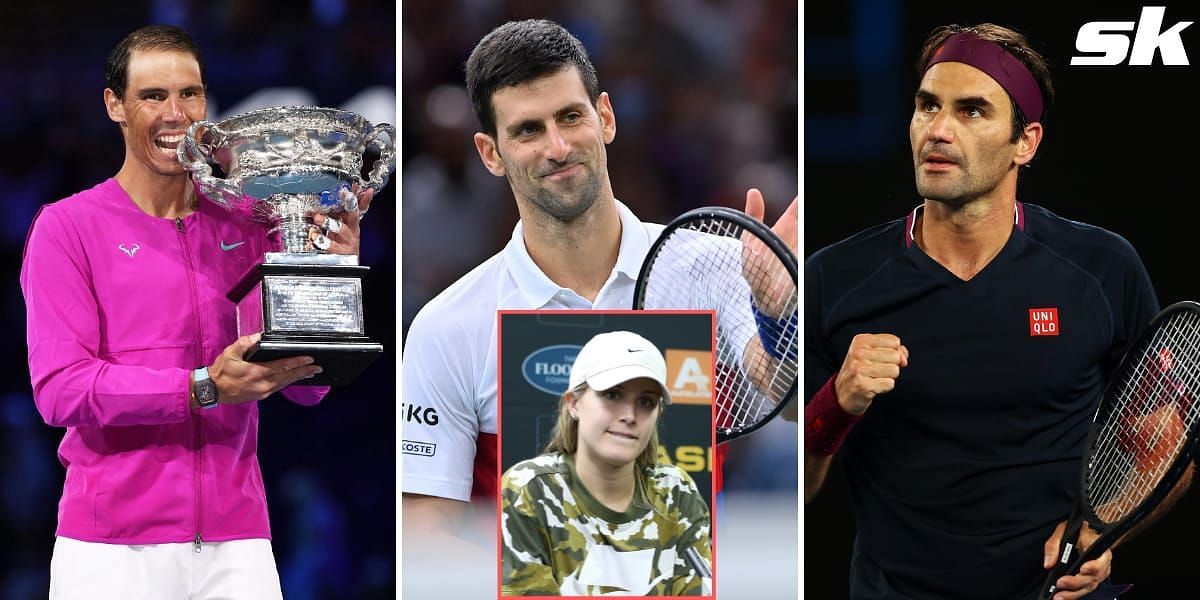 Eugenie Bouchard [inset] recently hailed the World No. 1 as the best amongst the Big 3.