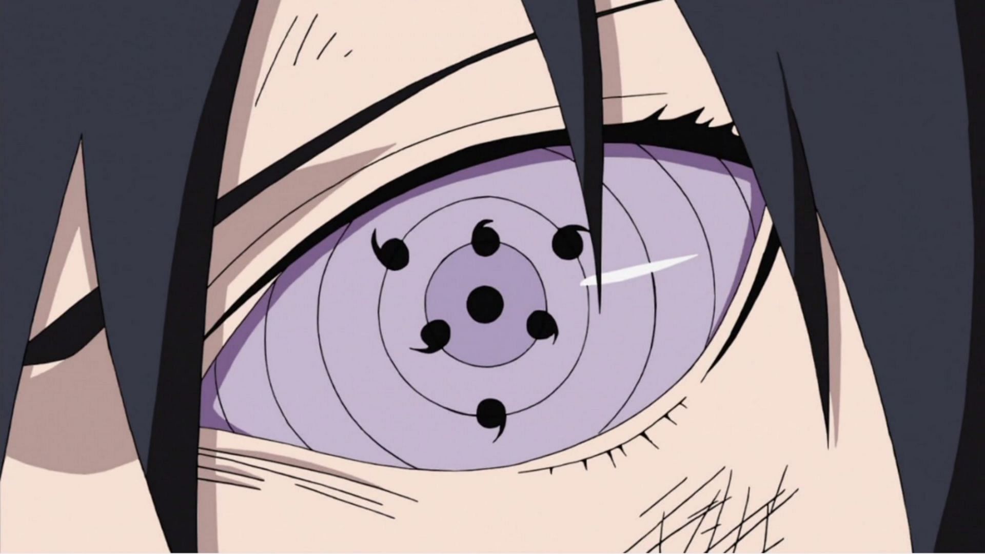 Sasuke&#039;s Rinnegan using which he casts Genjutsu in the Naruto series (image via Pierrot)
