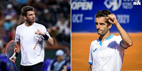 Cameron Norrie (L) and Albert Ramos-Vinolas.