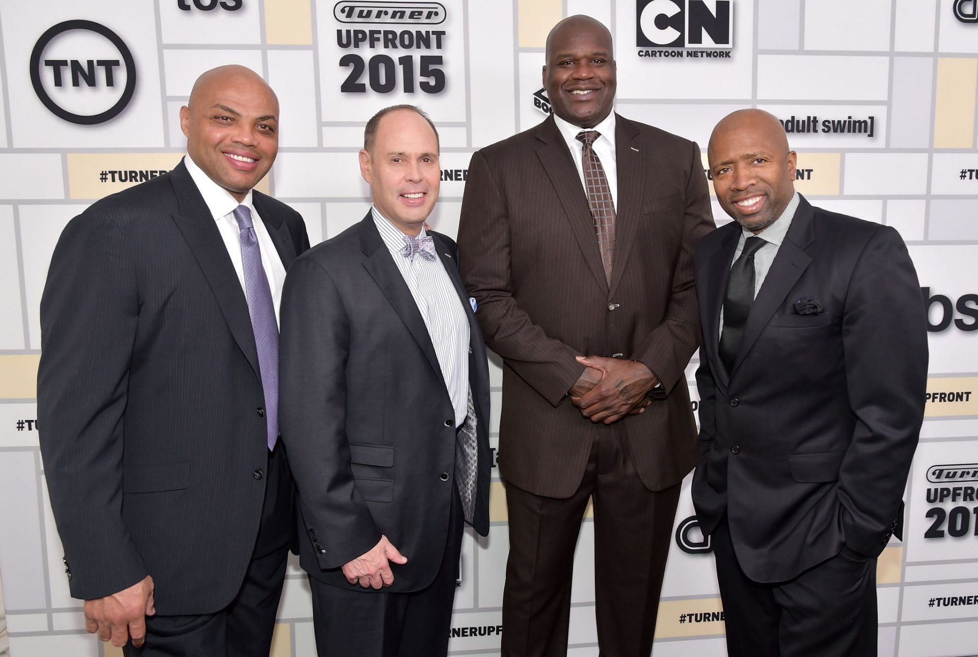 Shaquille O&#039;Neal and Charles Barkley in action with the Inside the NBA crew [Source: The Spun]