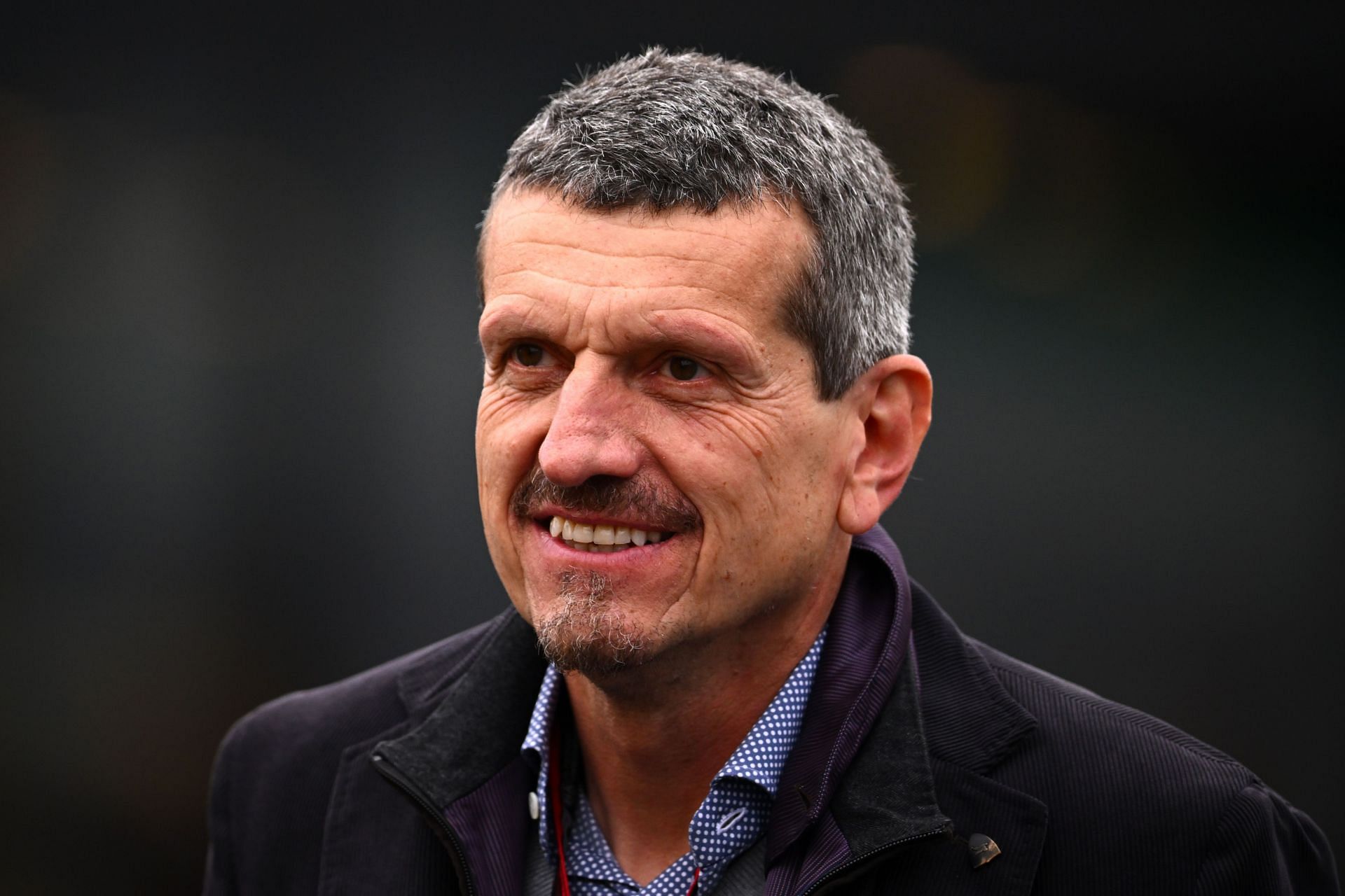 Haas F1 team principal Guenther Steiner walks in the Paddock during previews ahead of the F1 Grand Prix of Emilia Romagna (Photo by Clive Mason/Getty Images)