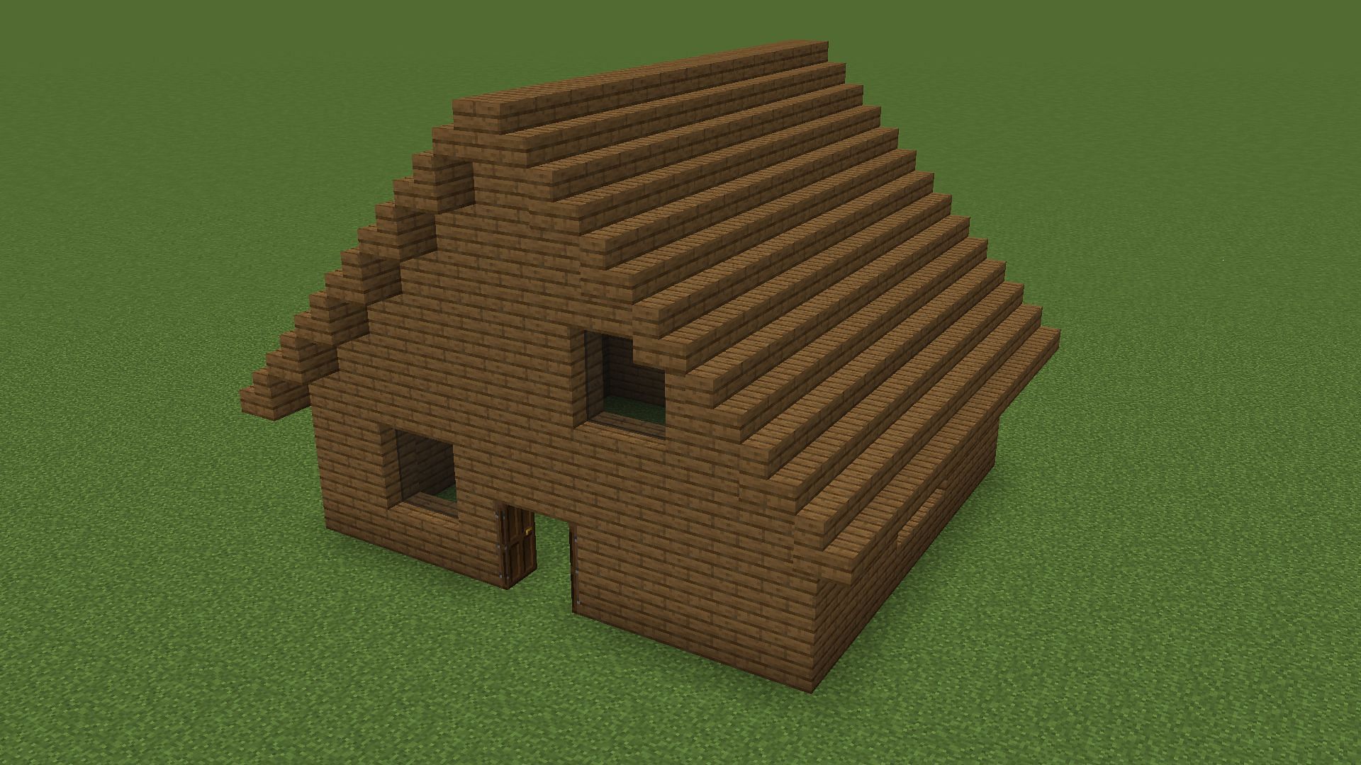 Hut roof (Image via Minecraft)