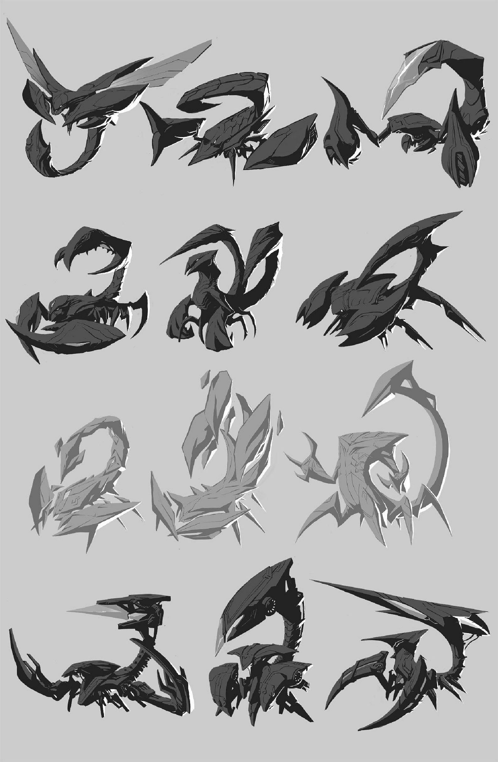 Early Sketches of Skarner&#039;s rework as provided in the champion roadmap (Image via League of Legends)