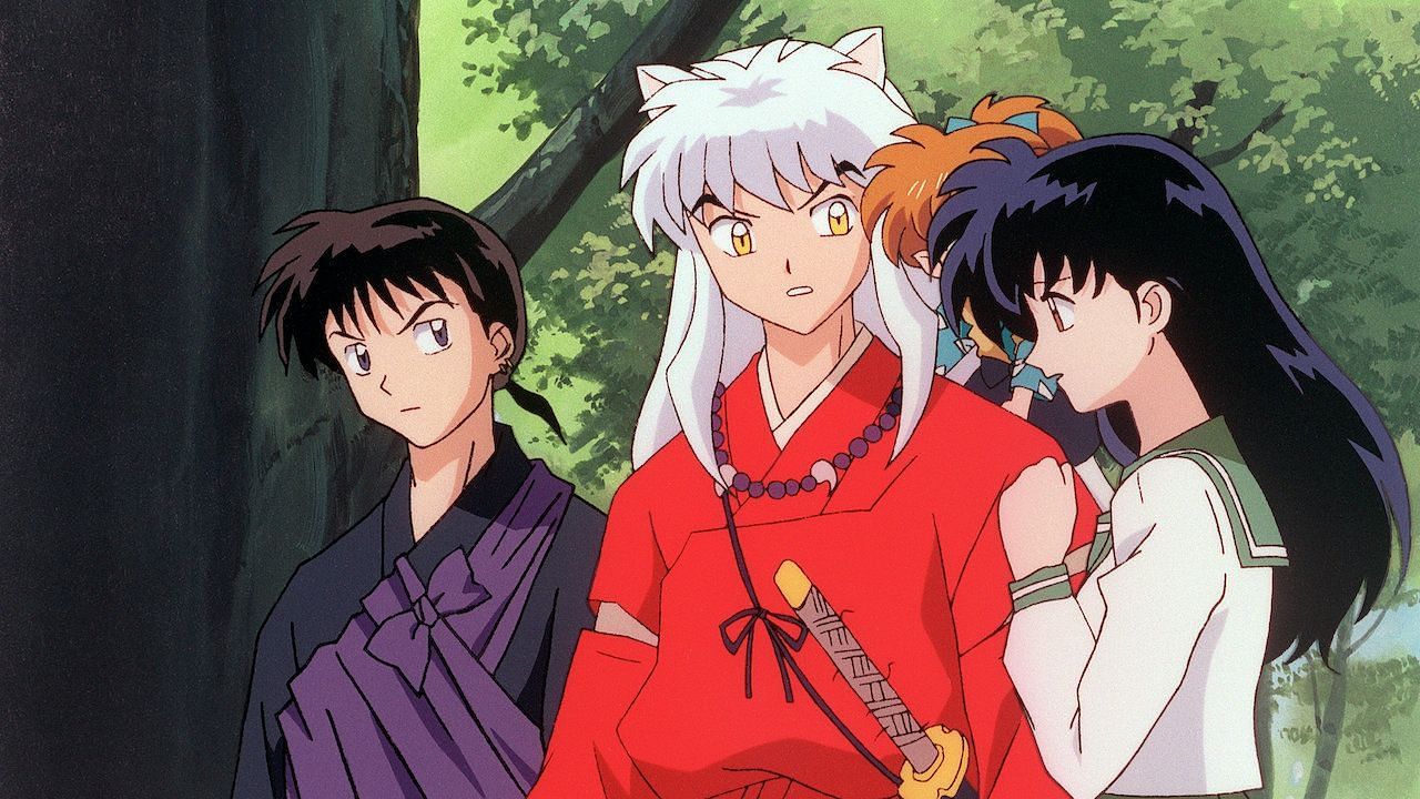 All central characters in the anime Inuyasha (Image via Sunrise)