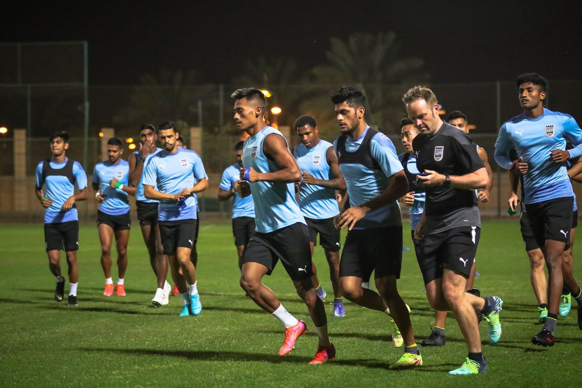 Mumbai City FC players train ahead of their ACL fixture - PC: MCFC Twitter