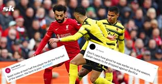 "Should rethink that 500k a week demand" - Fans react as Liverpool's Mohamed Salah fails to get a shot on target against Watford
