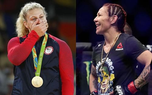 Kayla Harrison (left) and Cris Cyborg (right)