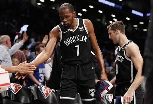 Kevin Durant scored 25 points and made 11 assists in the Brooklyn Nets' - Play-In Tournament win over the Cavs