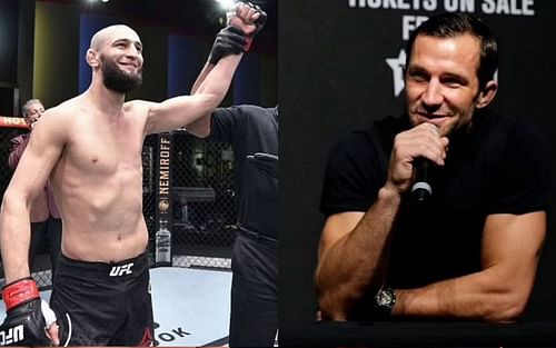 Khamzat Chimaev (left) and Luke Rockhold (right)