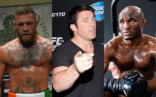 Conor McGregor (left), Chael Sonnen (center), Kamaru Usman (right) [Images via @thenotoriousmma and @usman84kg on Instagram]