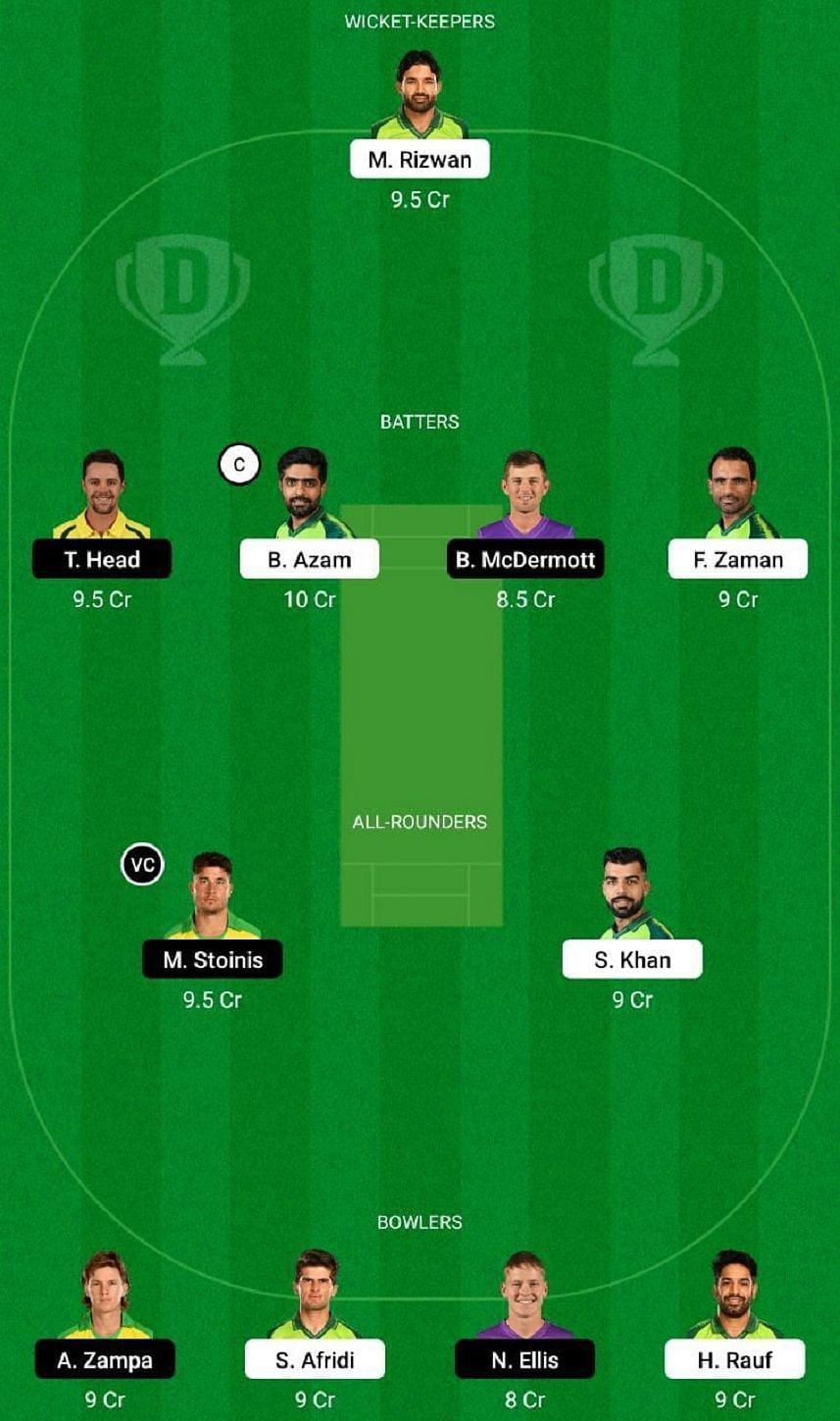 PAK vs AUS Dream11 Fantasy Tip #2