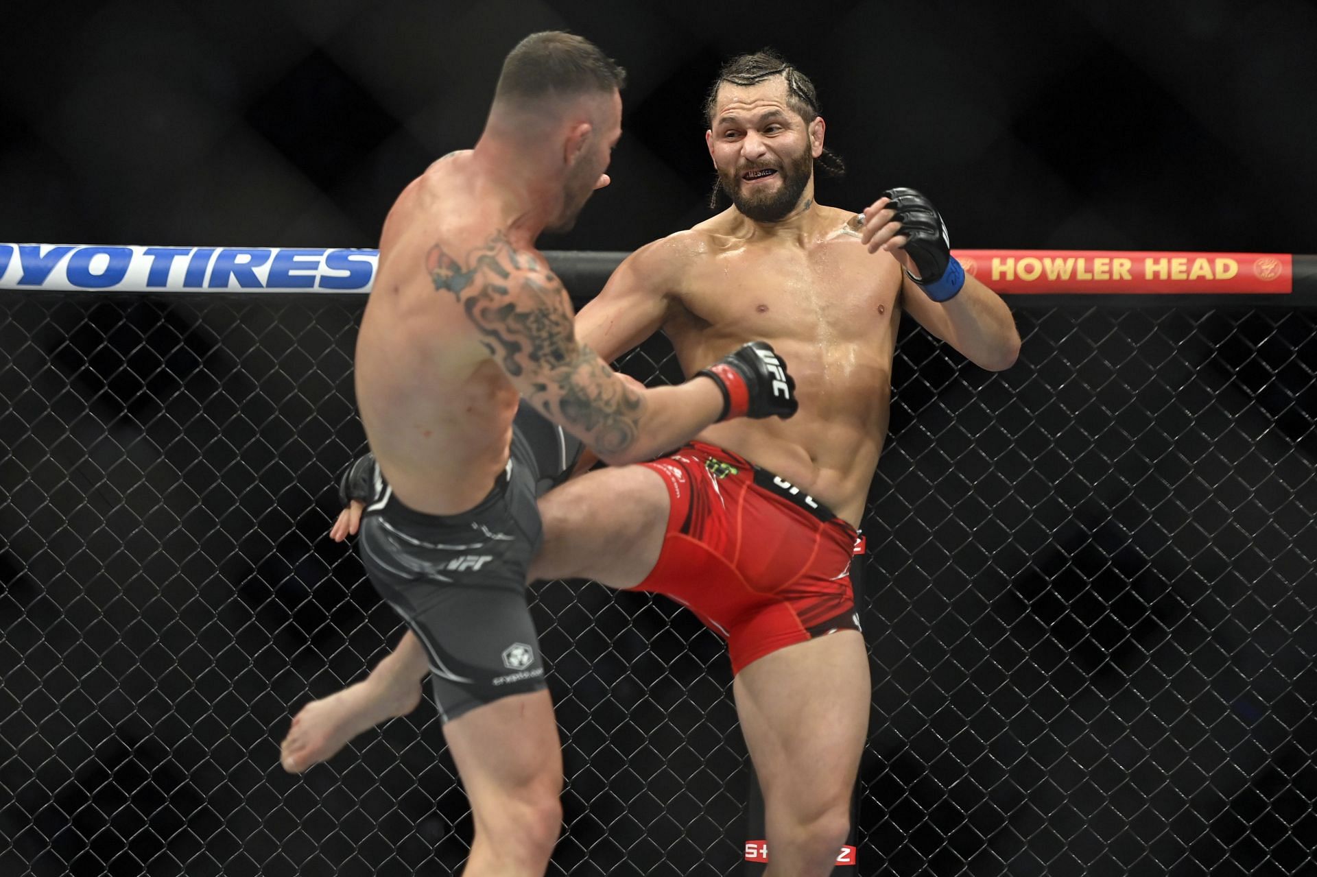 Jorge Masvidal (right) could be a favorable matchup for Vicente Luque.