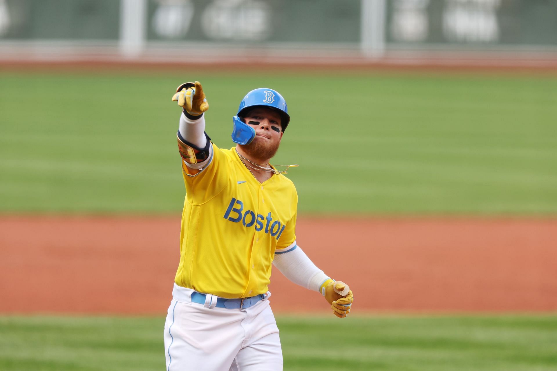 Alex Verdugo after hitting a homer