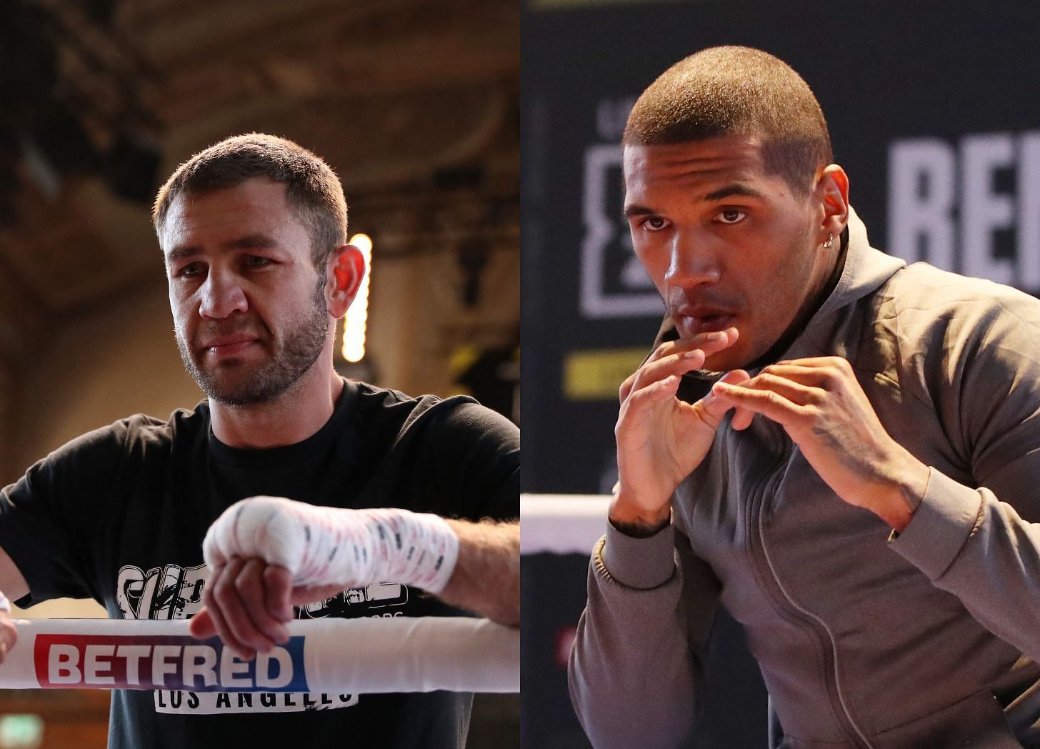 Chris Van Heerden (left), Conor Benn (right)