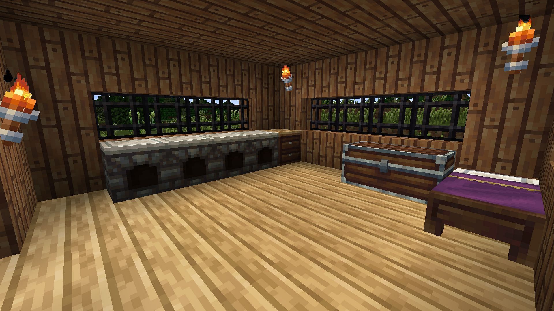 Day one survival house in Wayukian (Image via Minecraft)