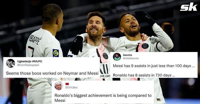 Twitter explodes as Messi, Neymar and Mbappe dazzle in 6-1 win for PSG against Clermont Foot