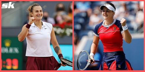 Aryna Sabalenka (L) & Bianca Andreescu