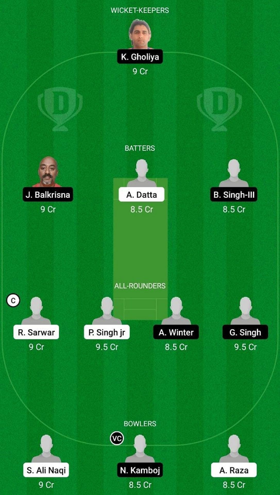 PNJ vs CK Dream11 Fantasy Suggestion #1