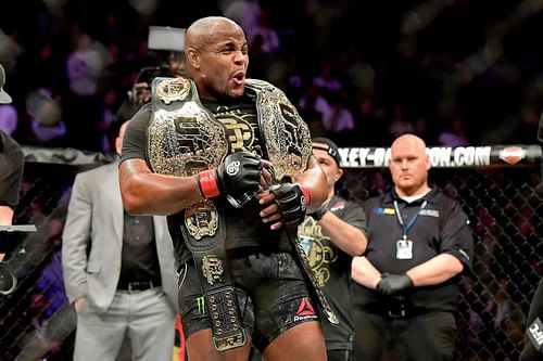 UFC 230 Cormier v Lewis. Daniel Cormier (centre)