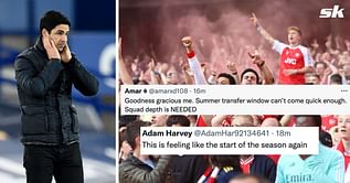 "Sweet f***ing Jesus have mercy on our souls!" - Fans react angrily as Arsenal manager Mikel Arteta names bold lineup for Chelsea clash