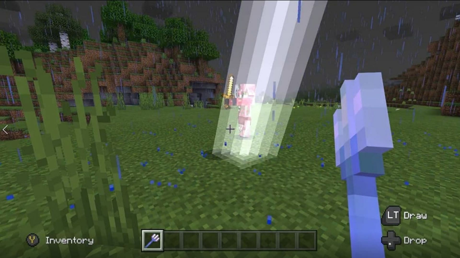 Channeling allows players to harness the power of nature (Image via Mojang)