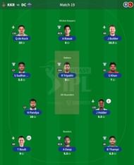 Best IPL Fantasy team for Match 20 - RR vs LSG.