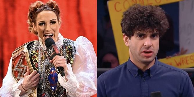 "Who’d pay for such a wildly expensive thing" - Becky Lynch mocks Tony Khan in a recent tweet
