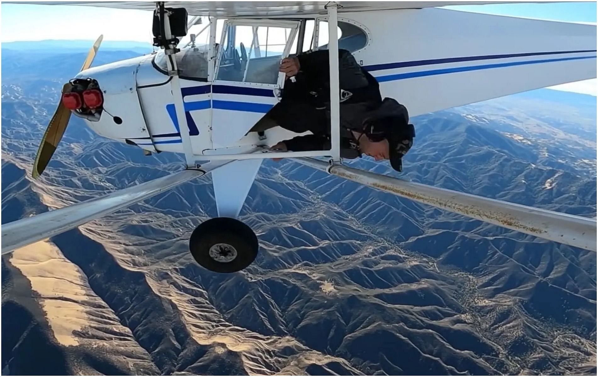 Trevor Jacob, a daredevil YouTuber has been ordered to return his pilots certificate after allegedly crashing a plane on purpose (Image via Trevor Jacob/YouTube)