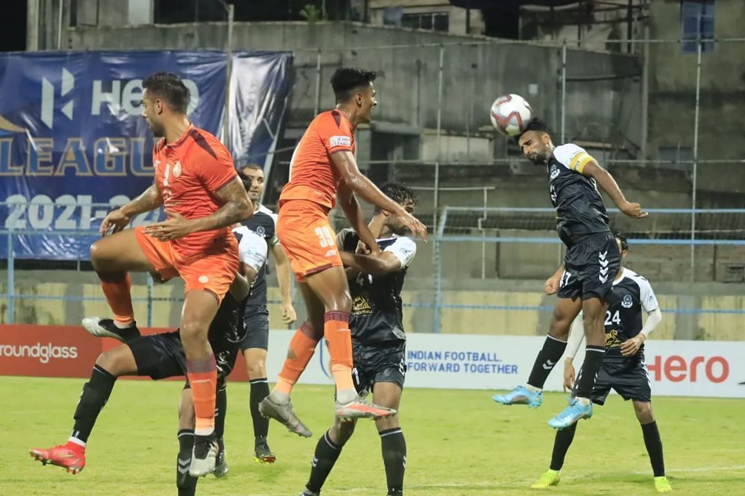 Mohammedan SC in action against RoundGlass Punjab FC in the I-League (Image Courtesy: I-League Instagram)