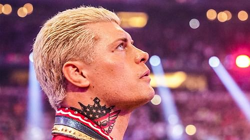 Cody Rhodes making his entrance at WrestleMania 38