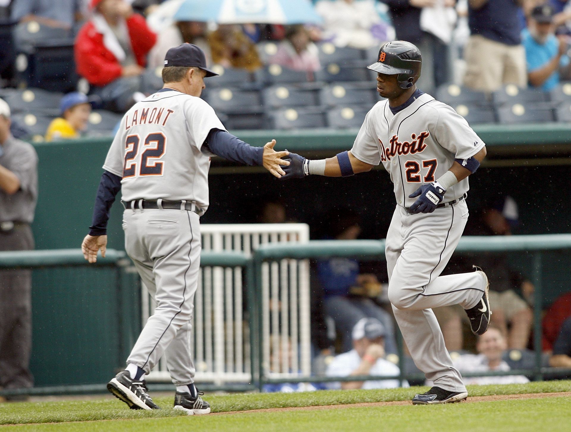 Detroit Tigers outfielder Craig Monroe homered in each of the first two games against the Cards