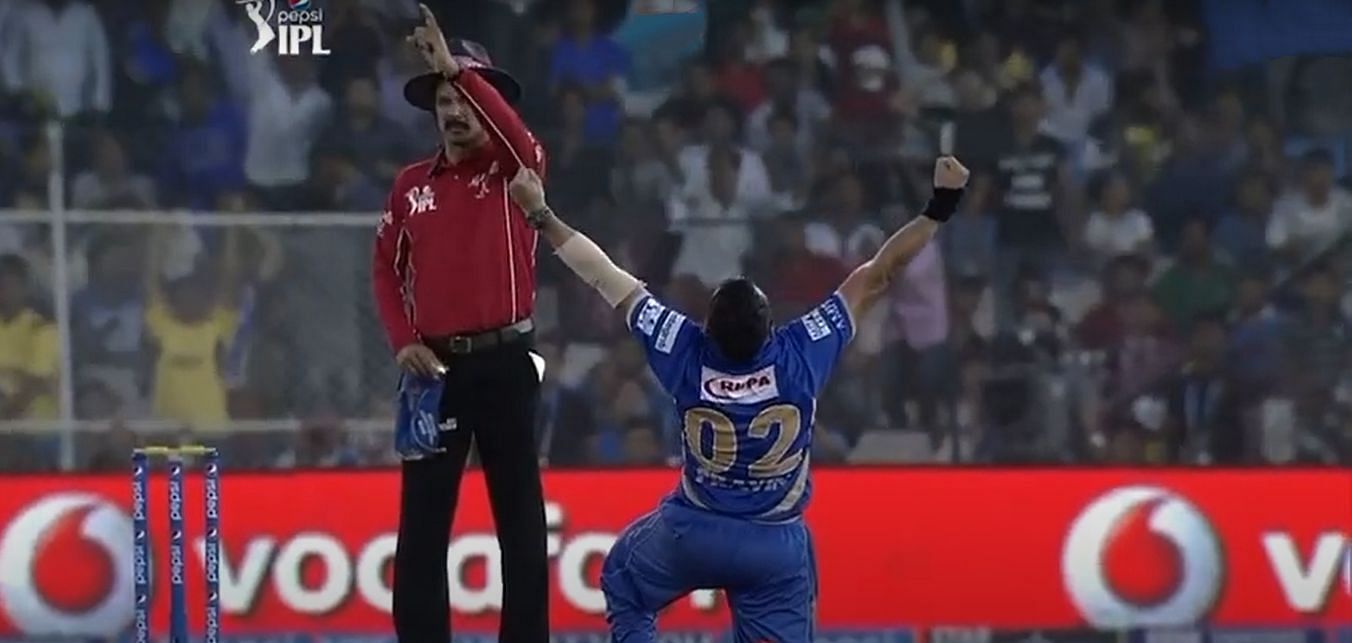 Pravin Tambe claimed a hat-trick against KKR in IPL 2014. Pic: IPLT20