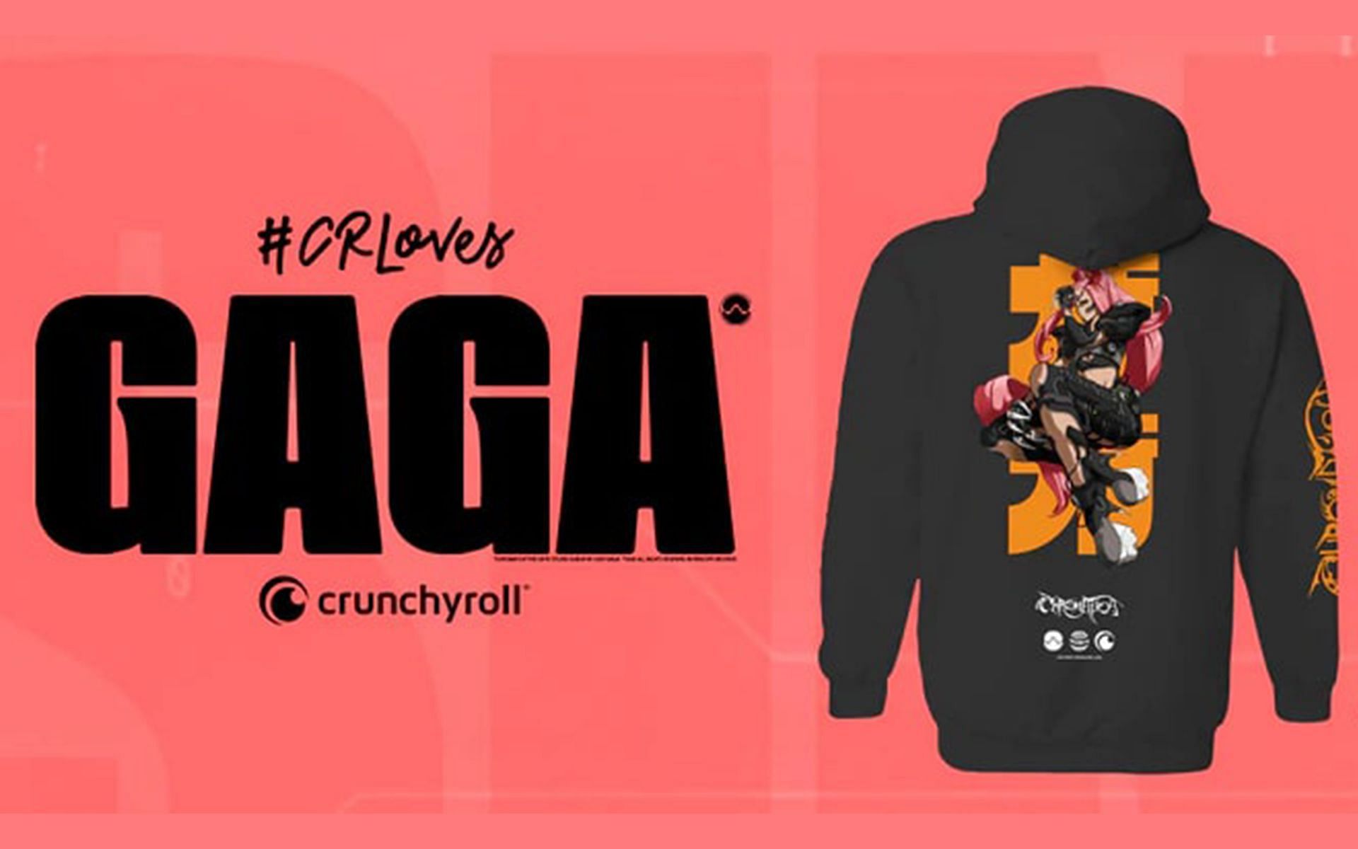 Lady Gaga x Crunchyroll merch drop (Image via Crunchyroll)