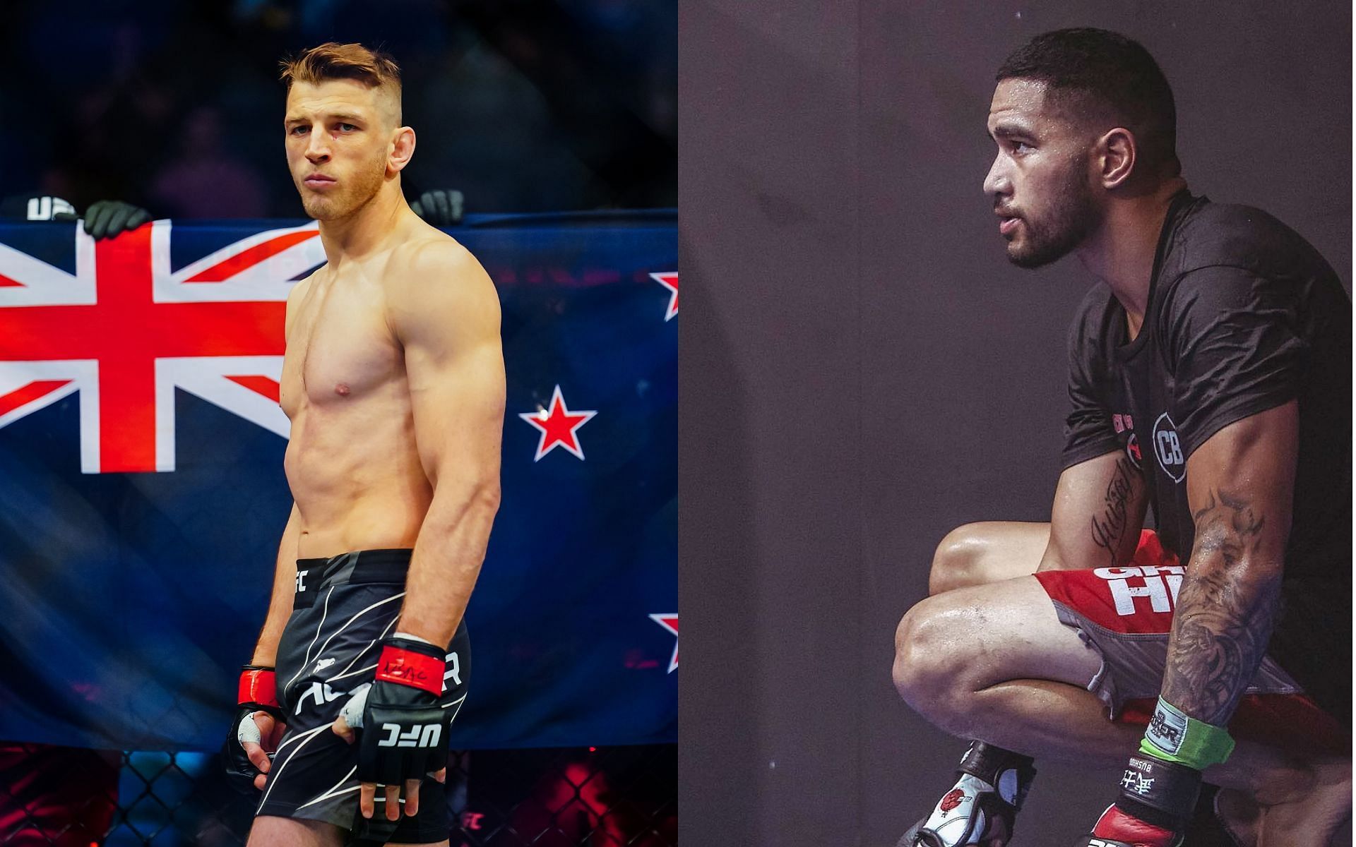 Dan Hooker (left) slammed the NZ justice system for the sentence given to his late teammate Fau Vake&#039;s (right) attacker [Right image via @fauvake on Instagram]