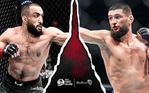 Belal Muhammad (left) & Khamzat Chimaev (right) [Image Credits- @ufc on Twitter]