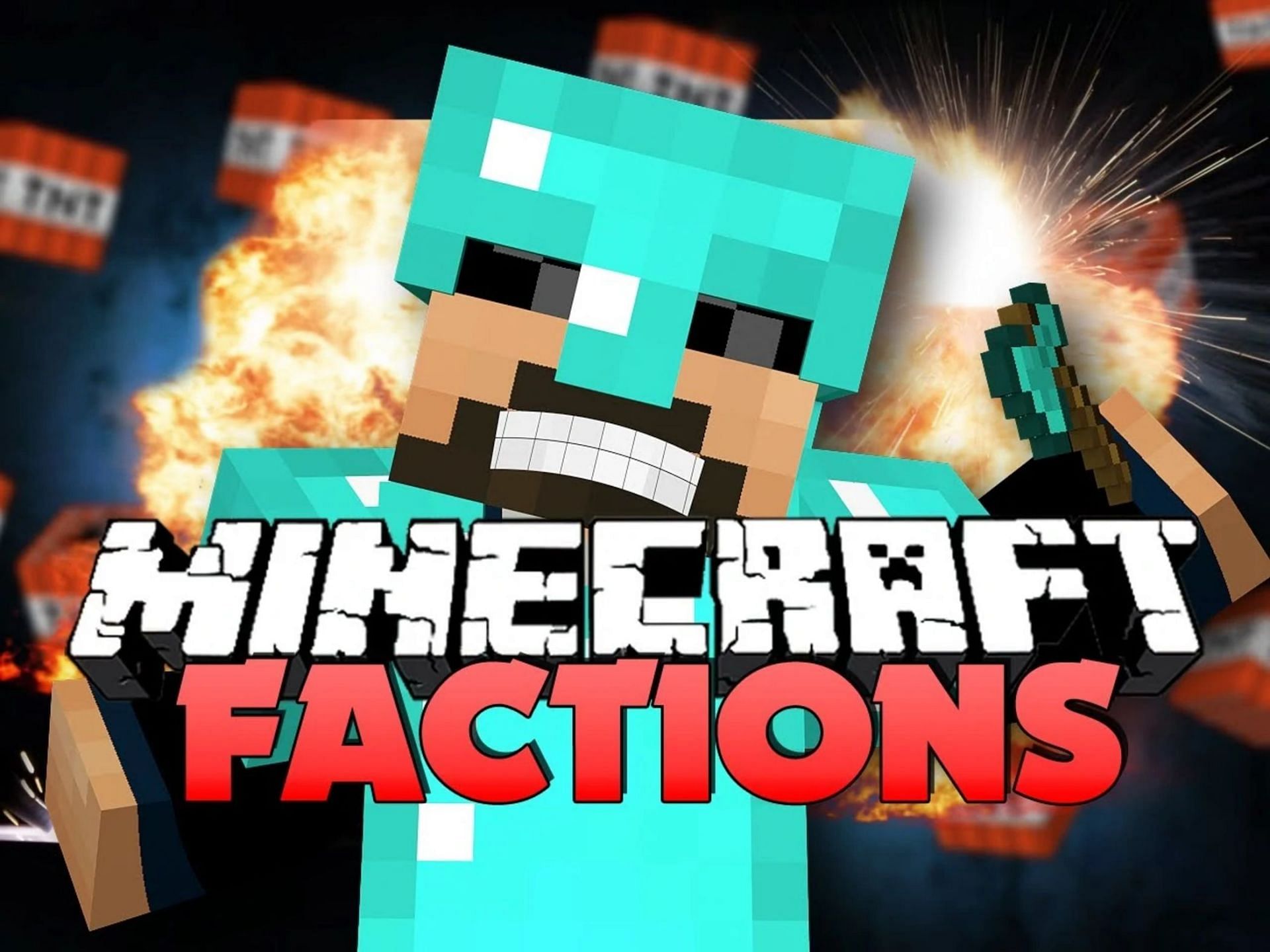 Factions PvP brings large-scale team combat to the fore (Image via mcserversminigames/Fandom)
