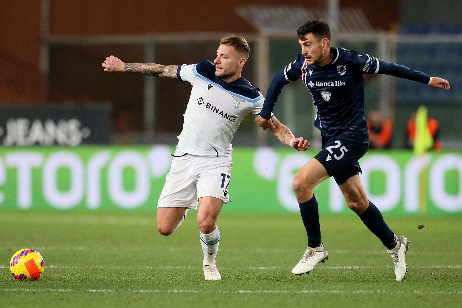 Genoa, Italy. 24 April 2022. Filippo Melegoni of Genoa CFC in