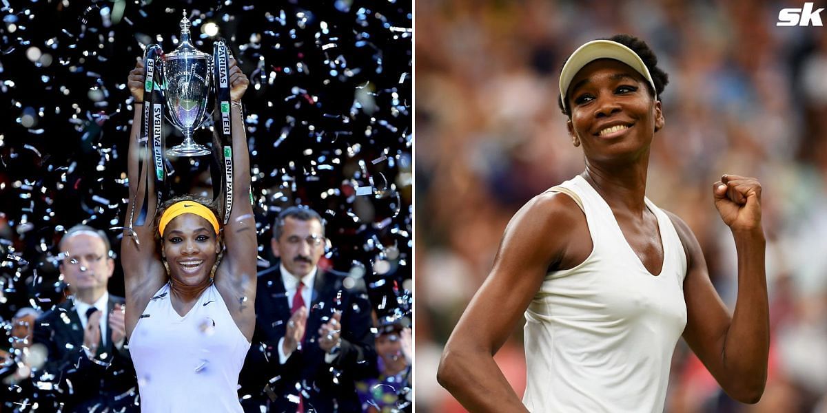 Serena Williams (L) and Venus Williams.