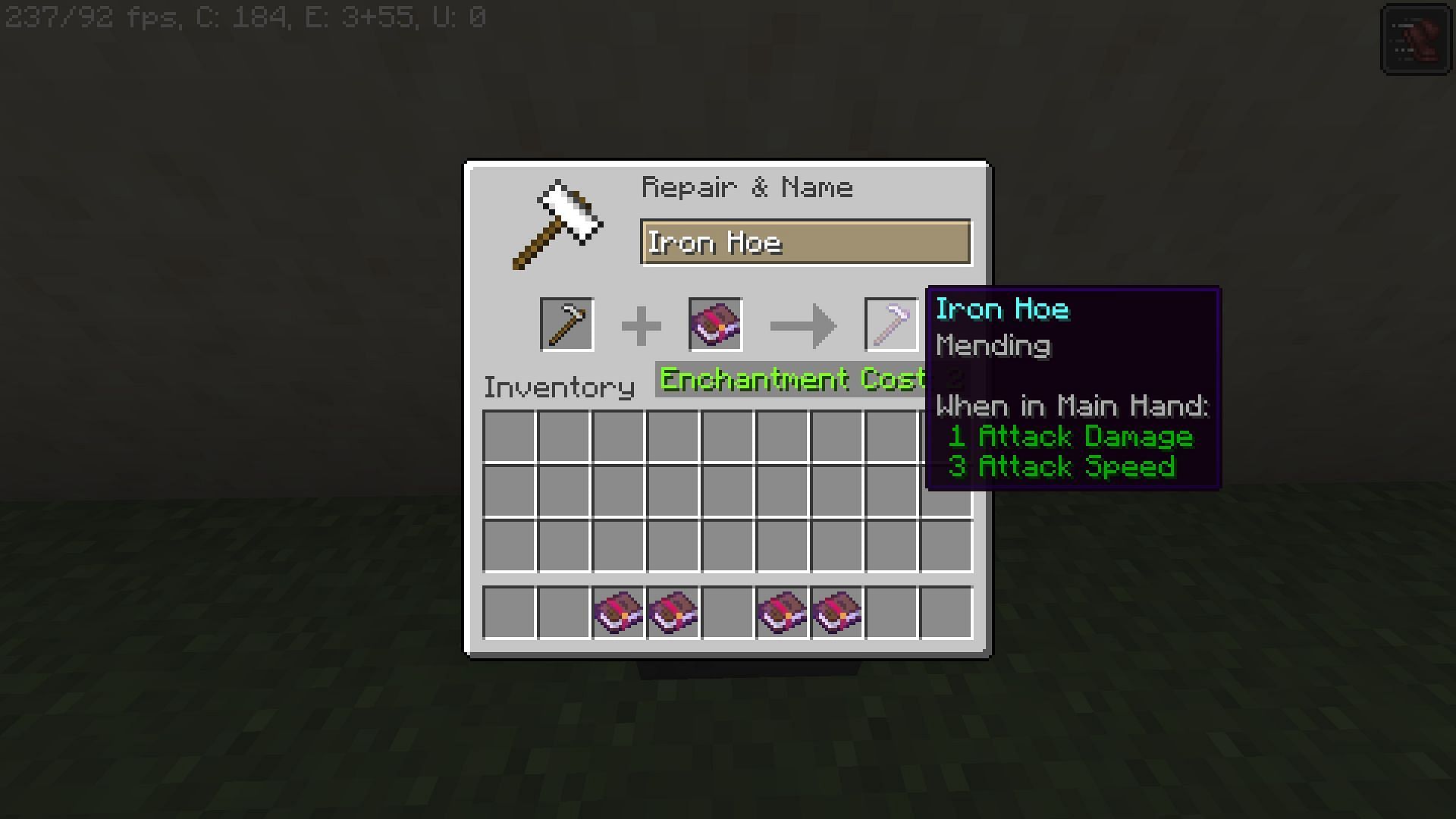 Mending enchanted book (Image via Minecraft)