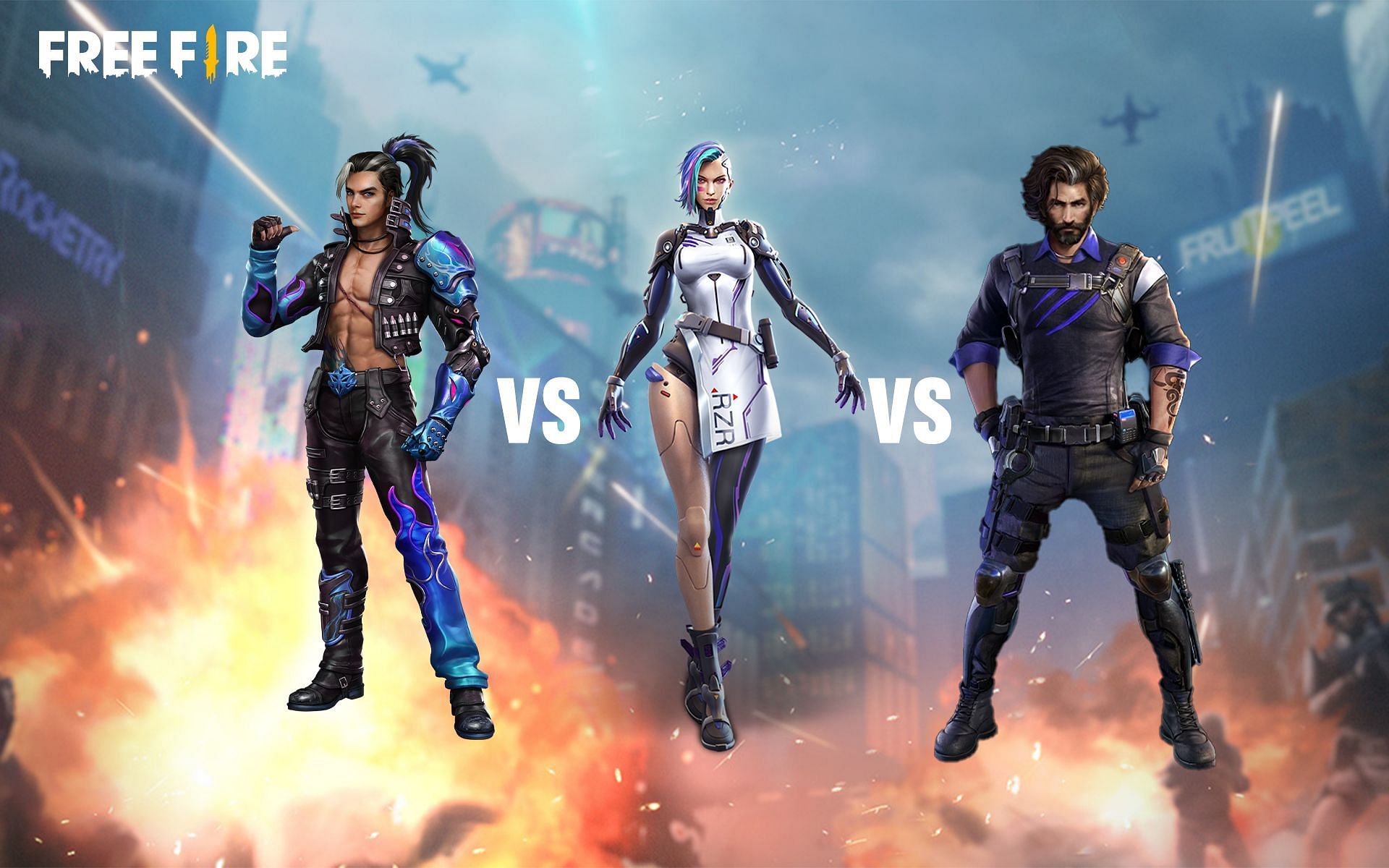 A124 vs Elite Hayato vs Elite Andrew: Who is the best Free Fire character?