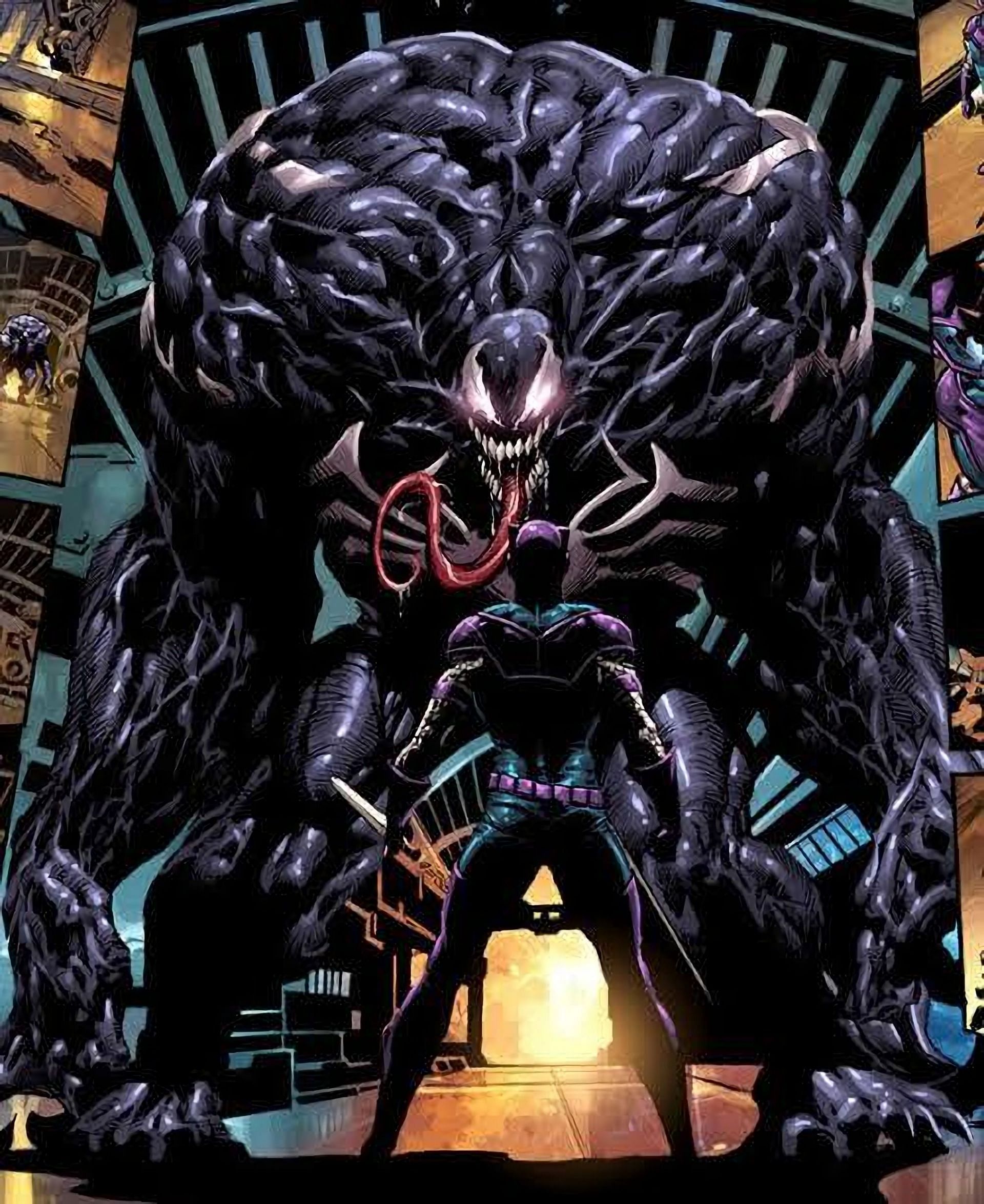 Mac Gargan as the Symbiote in Black (Image via Marvel Comcis)