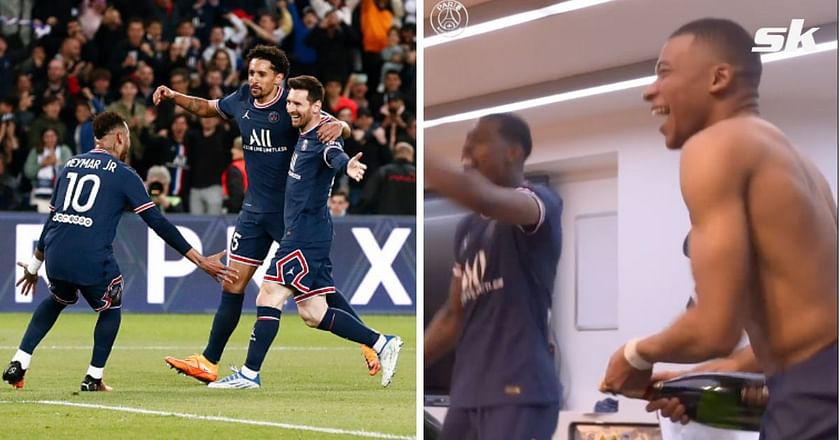 Watch Messi Ramos And Mbappes Dressing Room Celebrations Following Psgs Ligue 1 Title Win 4679