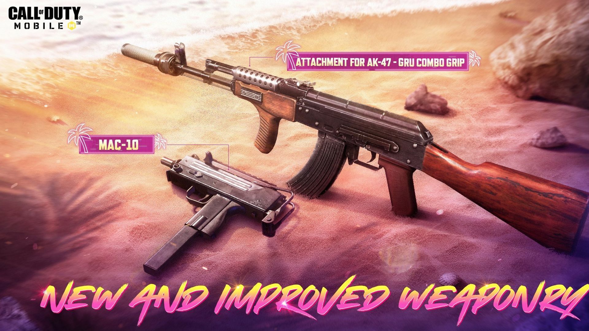 The GRU Combo Grip for the AK-47 is out now in COD Mobile Season 3: Radical Raid, and players can unlock it for free from Seasonal Events (Image via Activision)